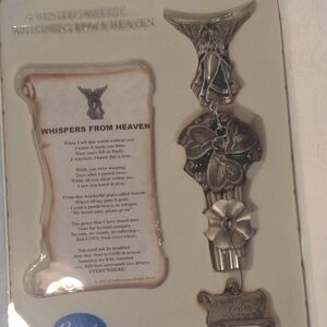 Heavenly Pewter and Green Enamel Wall Decor